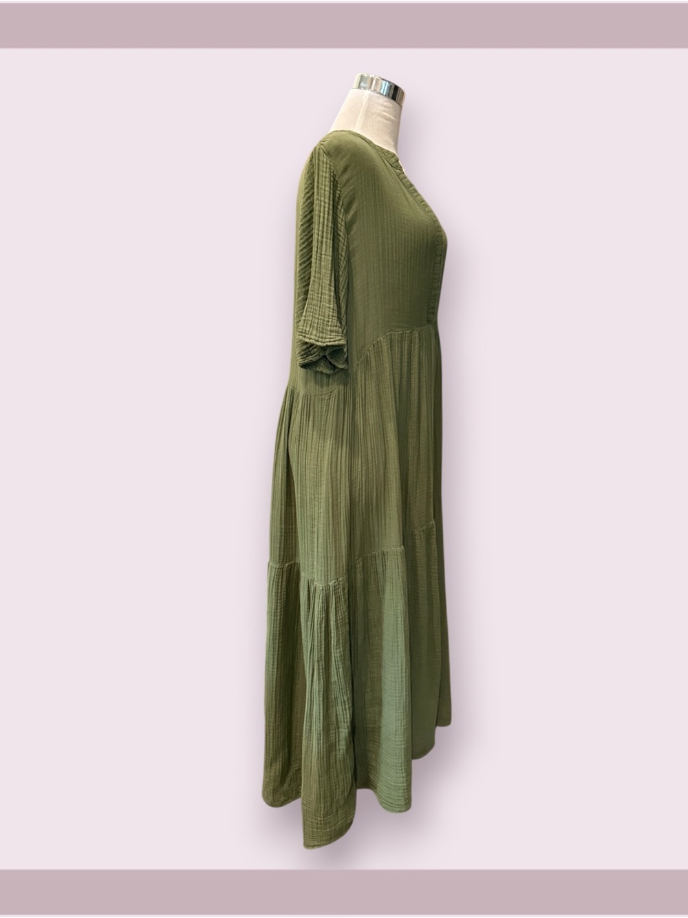 Anthropologie Celandine Kallie 100% Cotton Gauze Maxi Dress - Picture 3 of 6